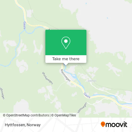 Hyttfossen map