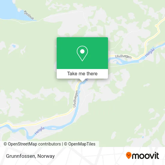 Grunnfossen map