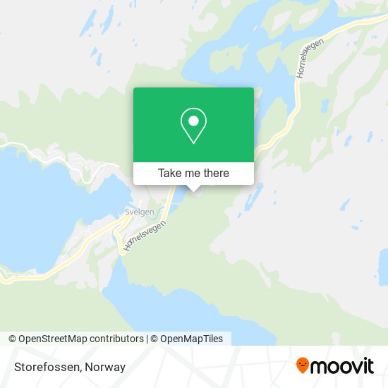 Storefossen map