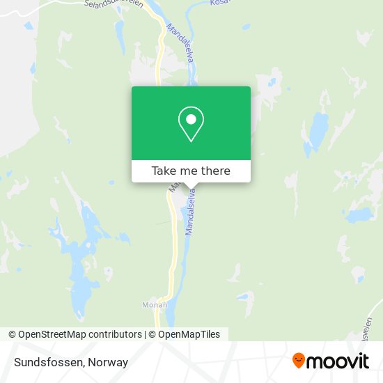 Sundsfossen map