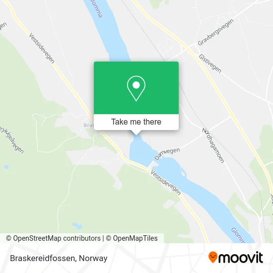 Braskereidfossen map