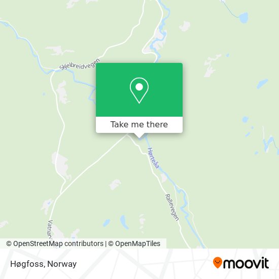 Høgfoss map
