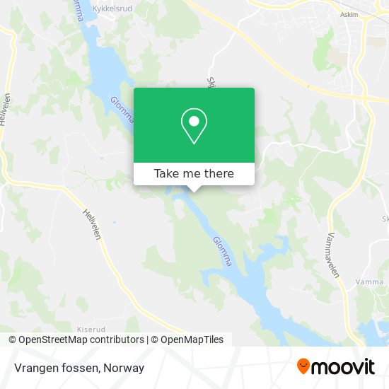 Vrangen fossen map