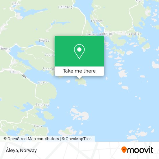 Åløya map