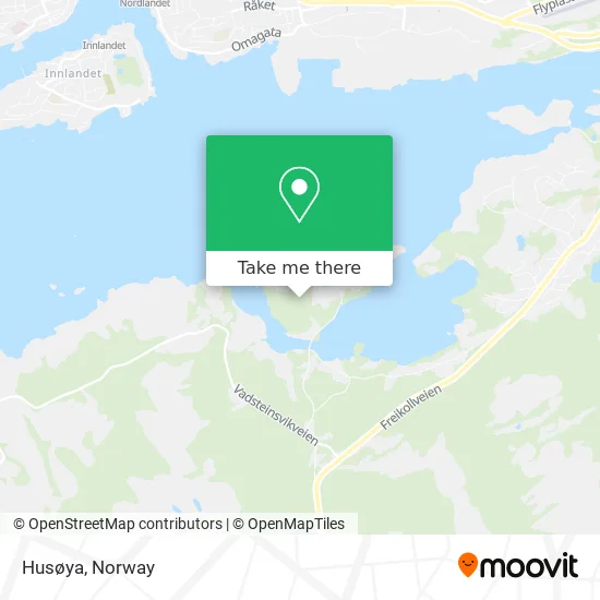 Husøya map