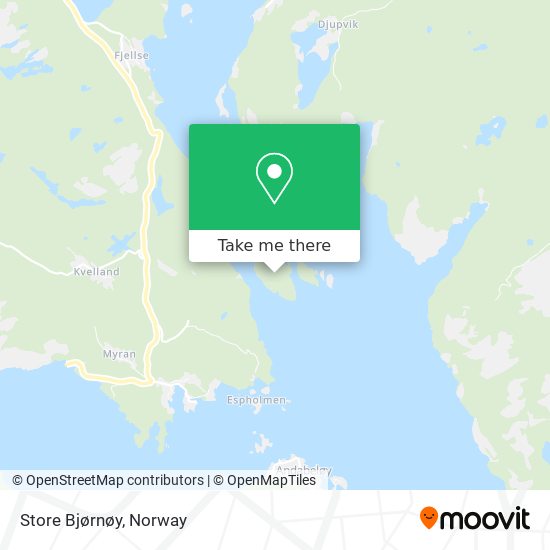 Store Bjørnøy map