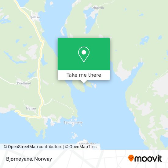 Bjørnøyane map