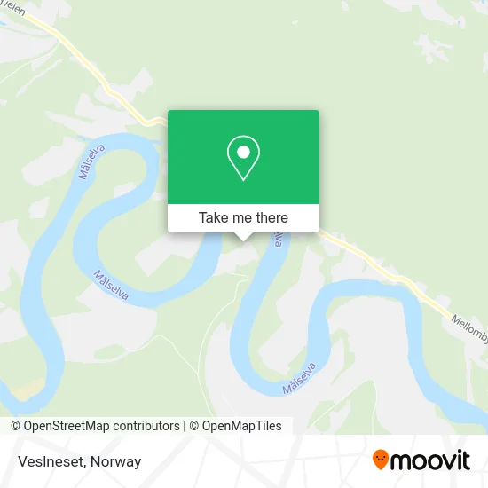 Veslneset map