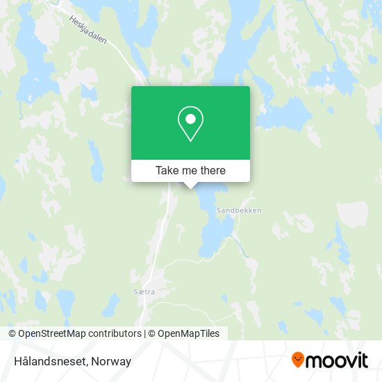 Hålandsneset map