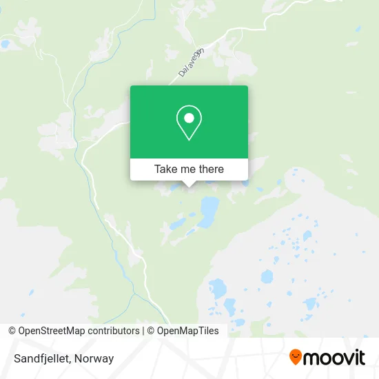 Sandfjellet map