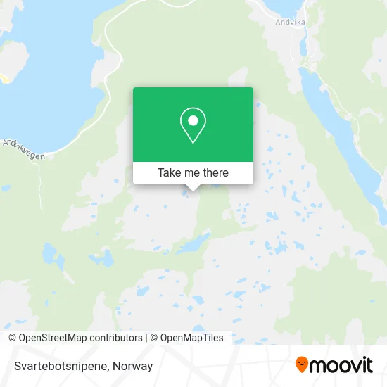 Svartebotsnipene map