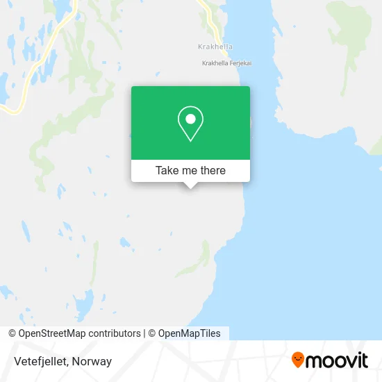 Vetefjellet map