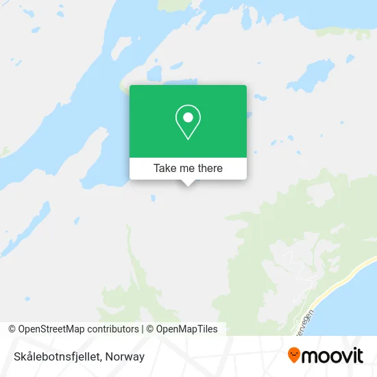 Skålebotnsfjellet map