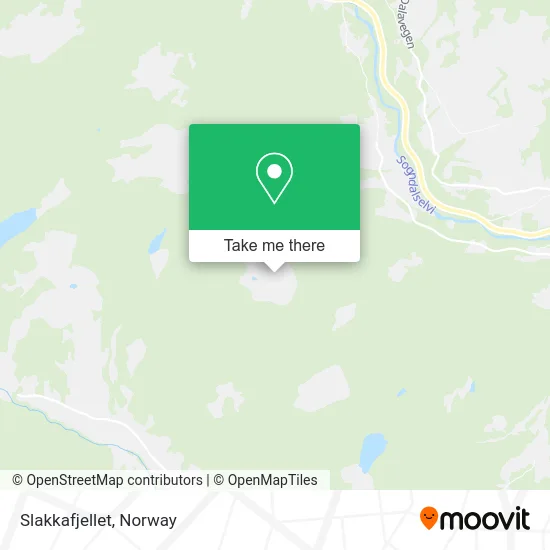 Slakkafjellet map