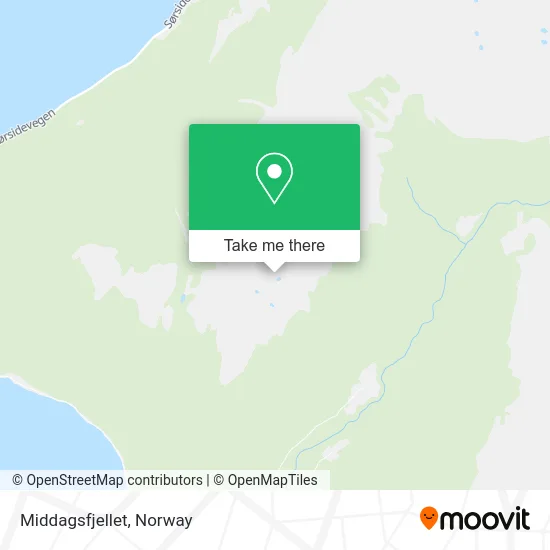 Middagsfjellet map