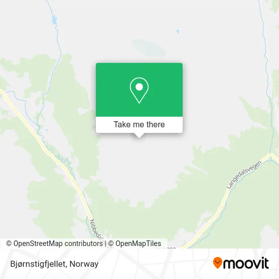 Bjørnstigfjellet map