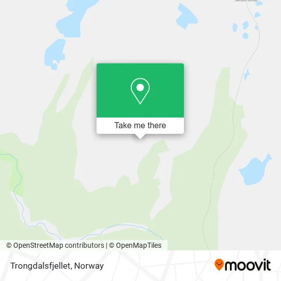 Trongdalsfjellet map