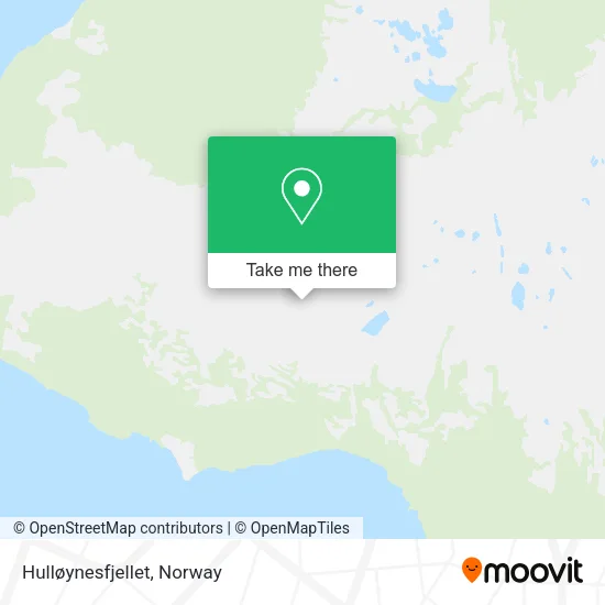 Hulløynesfjellet map