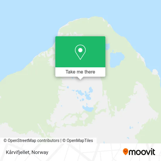 Kårvifjellet map