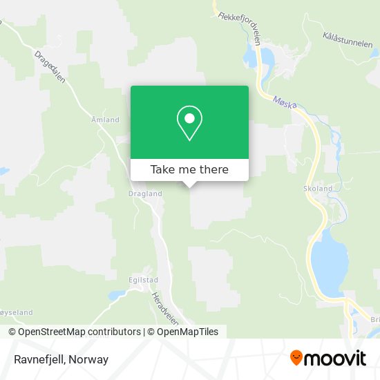 Ravnefjell map