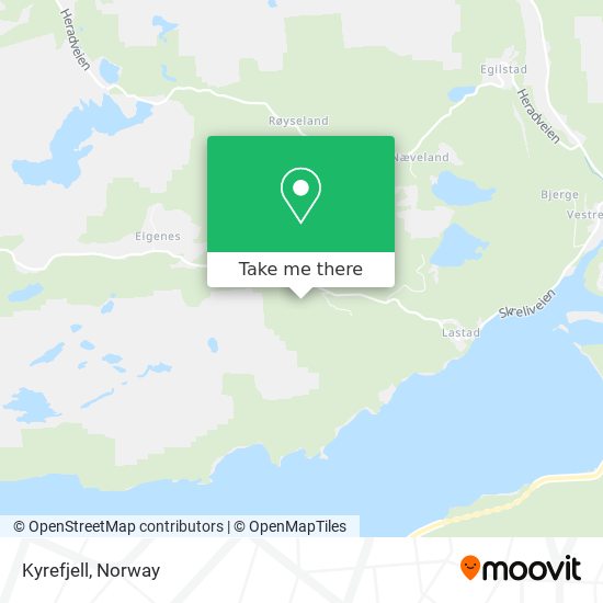 Kyrefjell map