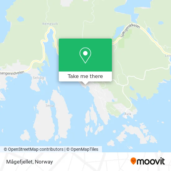Mågefjellet map
