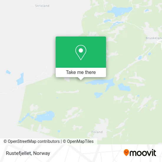 Rustefjellet map