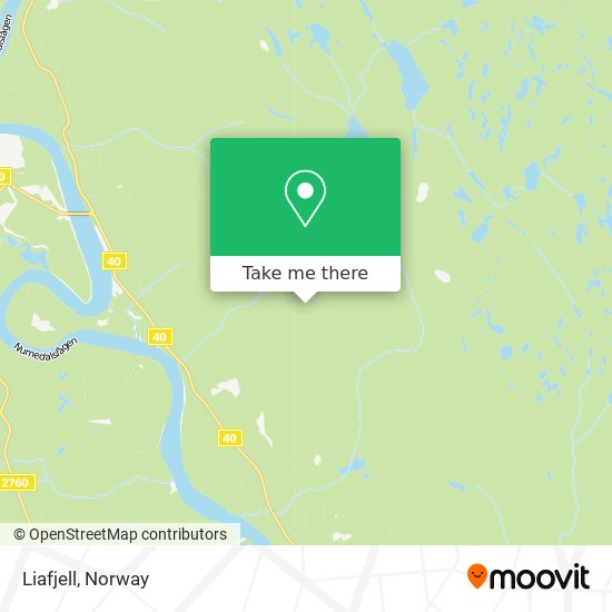 Liafjell map