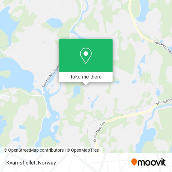 Kvamsfjellet map