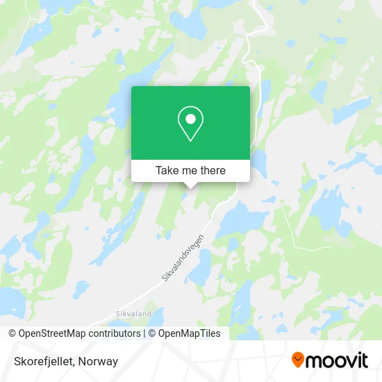 Skorefjellet map