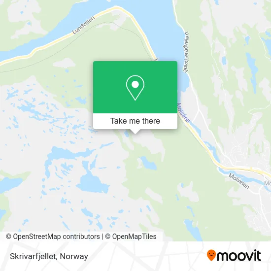 Skrivarfjellet map