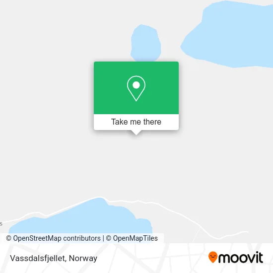 Vassdalsfjellet map