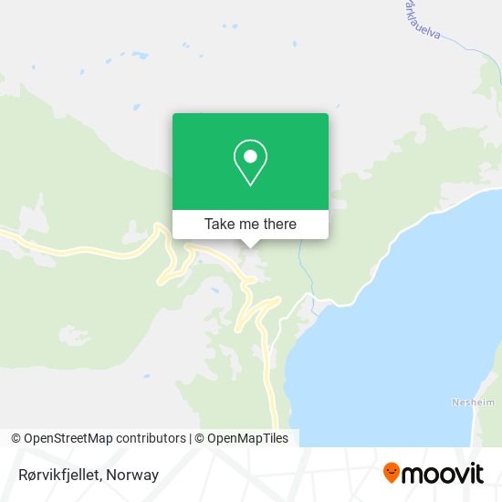 Rørvikfjellet map