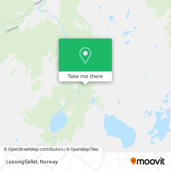 Lessingfjellet map