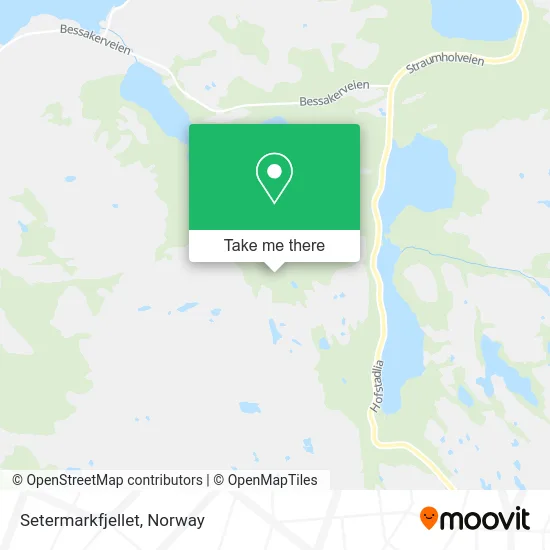Setermarkfjellet map
