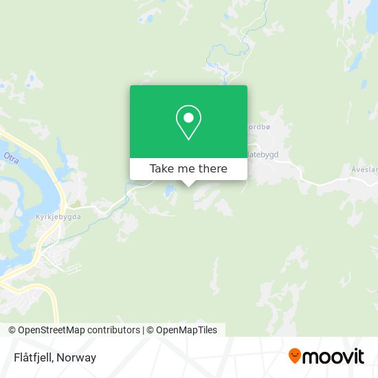 Flåtfjell map