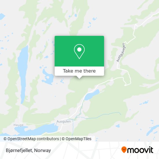 Bjørnefjellet map