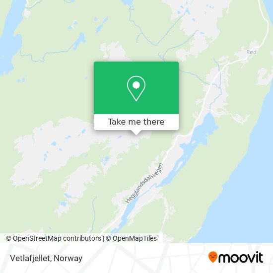 Vetlafjellet map