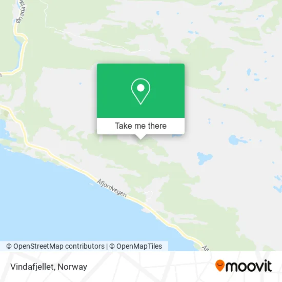 Vindafjellet map