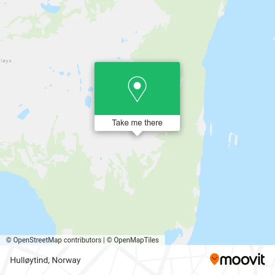 Hulløytind map