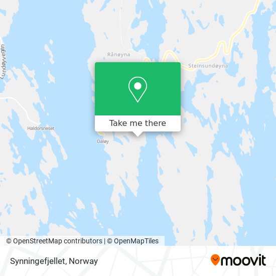 Synningefjellet map