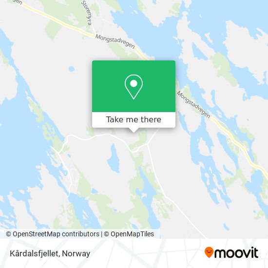 Kårdalsfjellet map