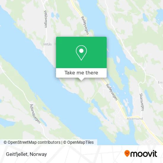 Geitfjellet map