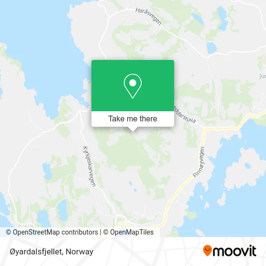 Øyardalsfjellet map