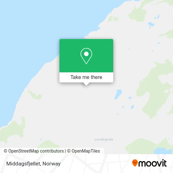 Middagsfjellet map