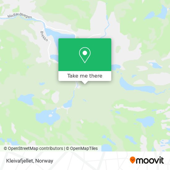 Kleivafjellet map