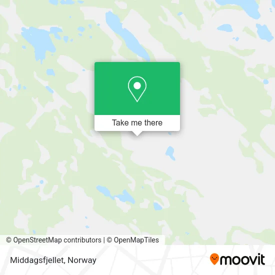 Middagsfjellet map