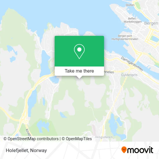 Holefjellet map