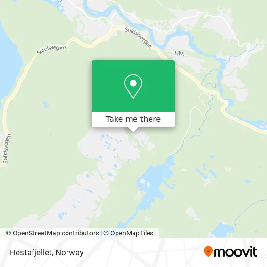 Hestafjellet map