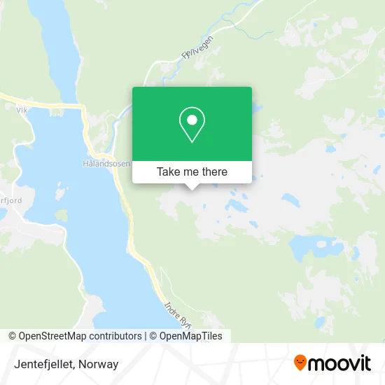 Jentefjellet map